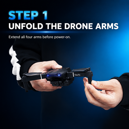 E99 Pro Foldable Camera Drone with Remote Control – App Control & Smart Hover