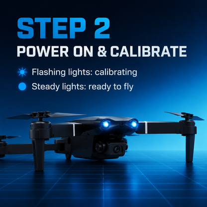 E99 Pro Foldable Camera Drone with Remote Control – App Control & Smart Hover